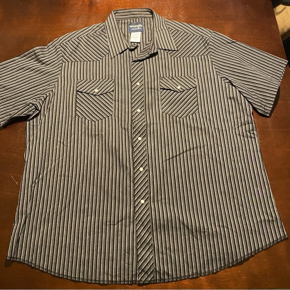 Wrangler Other - Mens XXL Vintage Wrangler Pearl Snap Western Cowboy Country Button Front Shirt